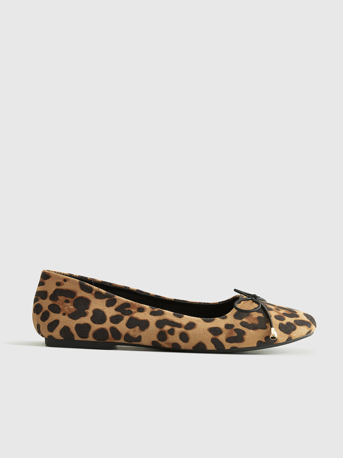 Ballerina’s met Luipaardprint en Strik – Comfortabele Dames Flats