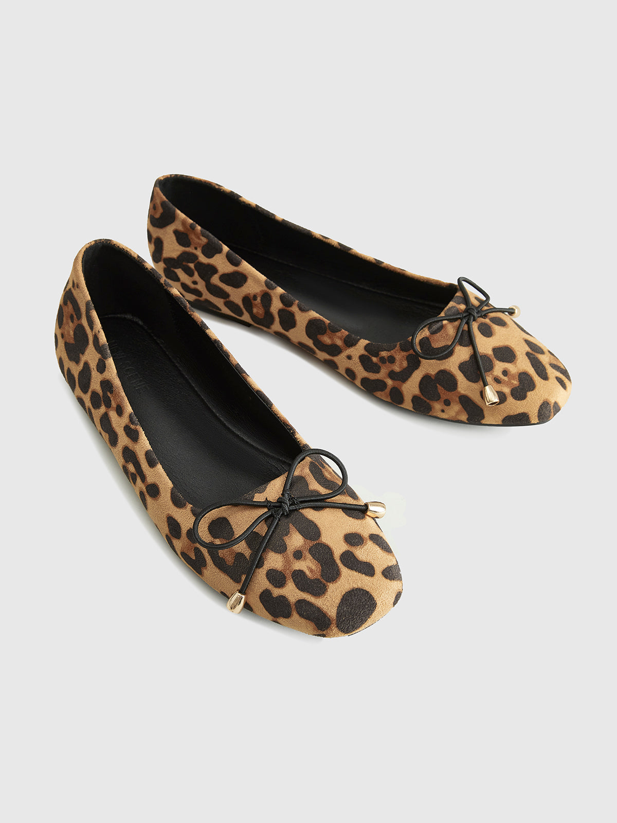 Ballerina’s met Luipaardprint en Strik – Comfortabele Dames Flats