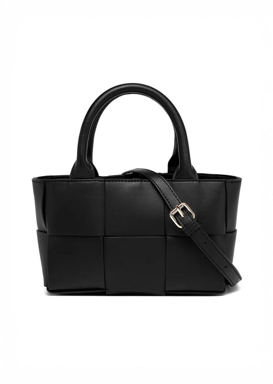 Elegante en duurzame geweven stoffen schoudertas