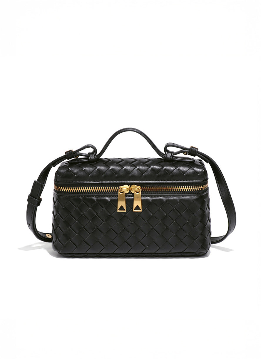 Elegante stoffen make-up- en accessoiretas in geweven ontwerp