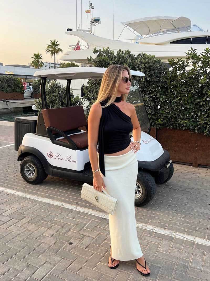 Stijlvolle Geweven Vegan Leren Handtas met Elegant Knoopsluiting