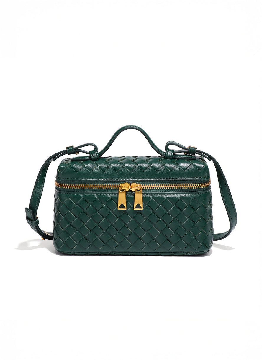 Elegante stoffen make-up- en accessoiretas in geweven ontwerp