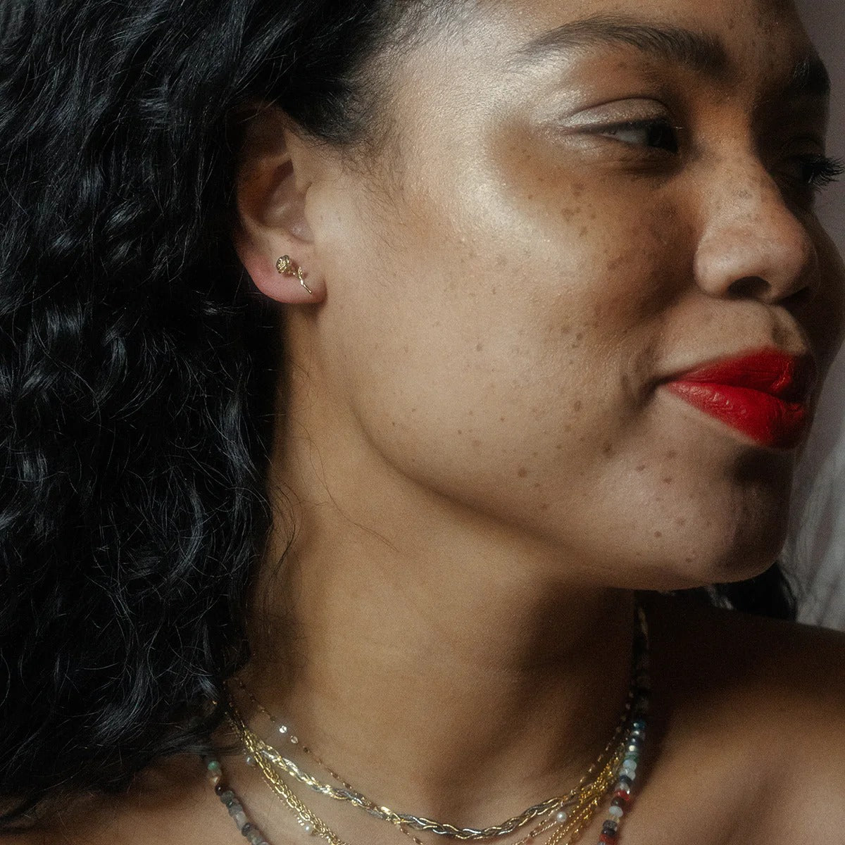 Gouden Geboortebloem Oorbellen - Maria