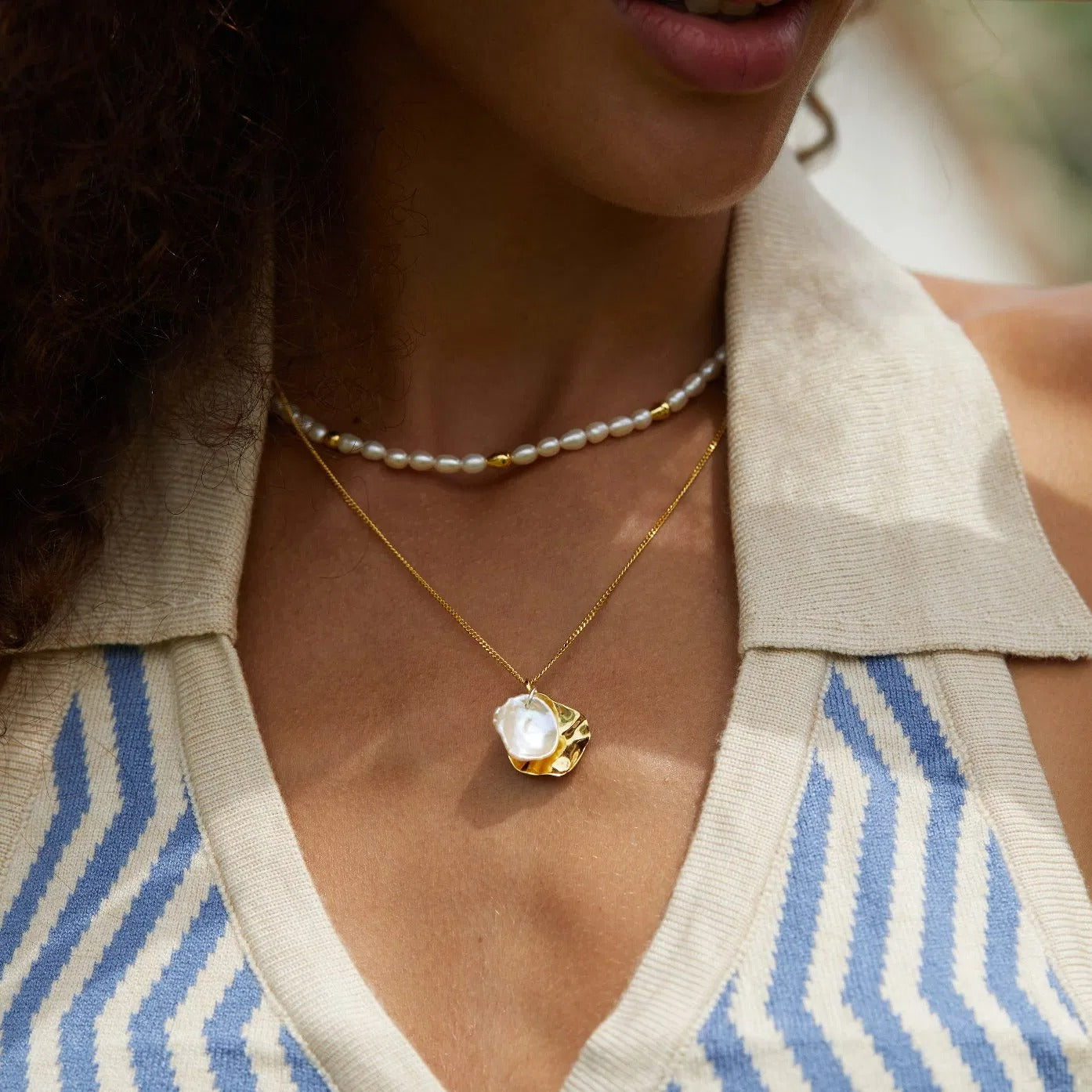 Elegante Onregelmatige Barokparelketting - Jantine voor een unieke stijl