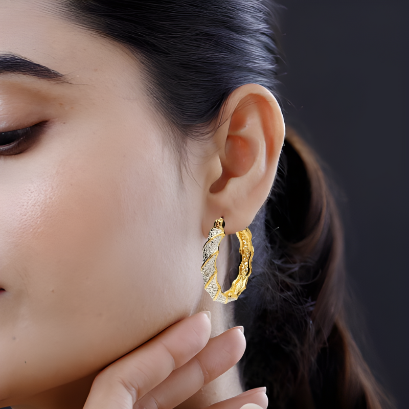 Hoepeloorbellen met Gedraaid Patroon – Noa