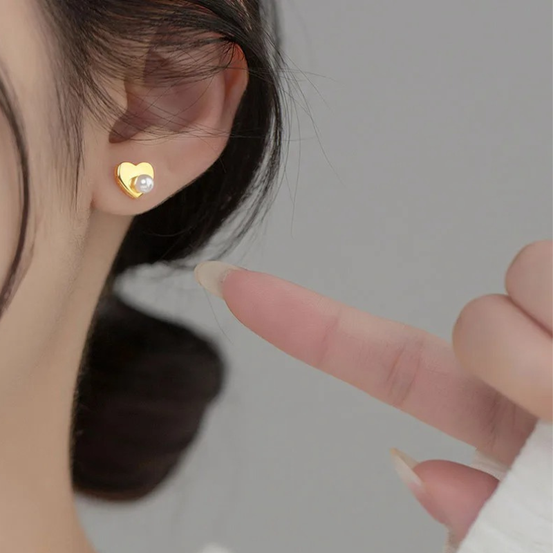 Franse Spiegel Parel studs - Riva