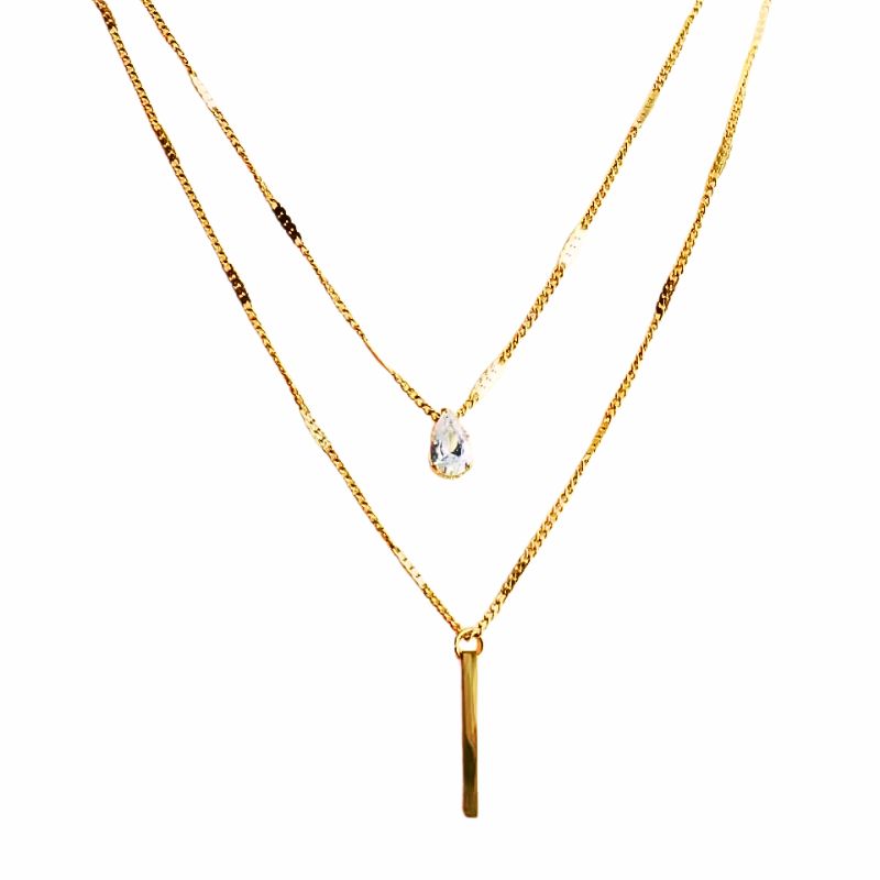 Lichtgevende vergulde rasterketting - Perfecte accessoire voor een opvallende uitstraling