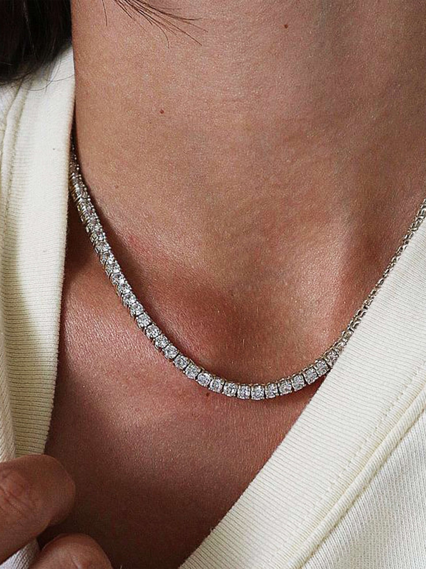 Choker tennisstijl modieus en elegant, voeg een verleidelijke charme toe aan je outfit