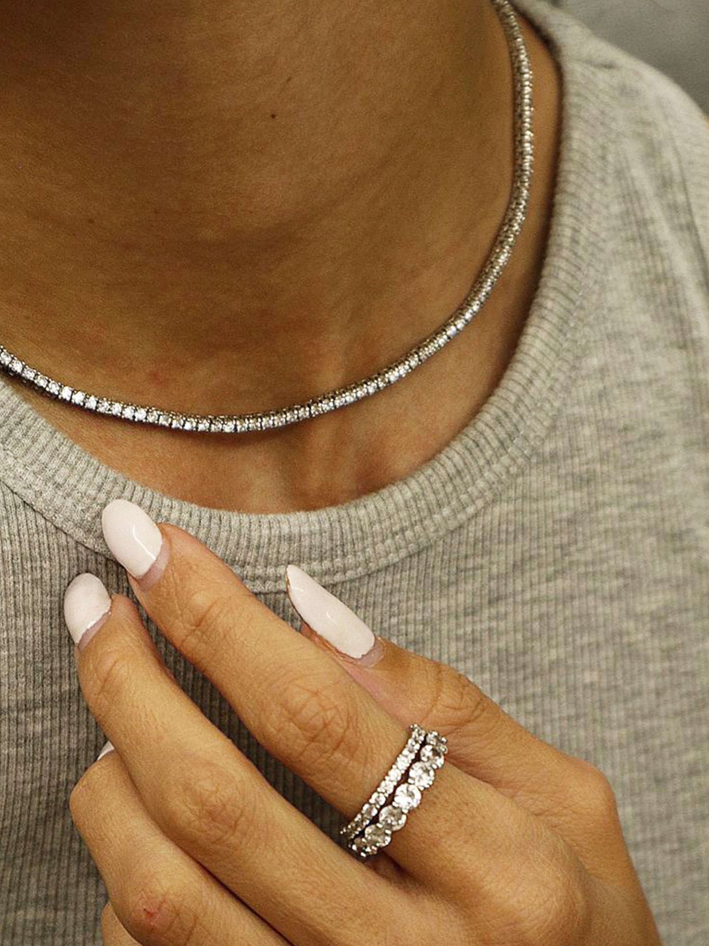 Choker tennisstijl modieus en elegant, voeg een verleidelijke charme toe aan je outfit