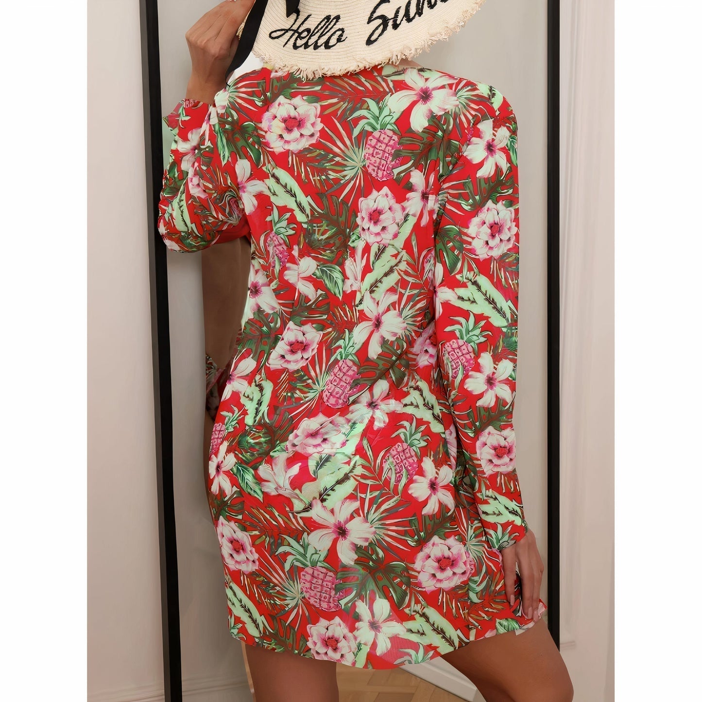 Driedelige bikini set voor dames – hoge taille – gekruist topje – verstelbare straps – ademend materiaal