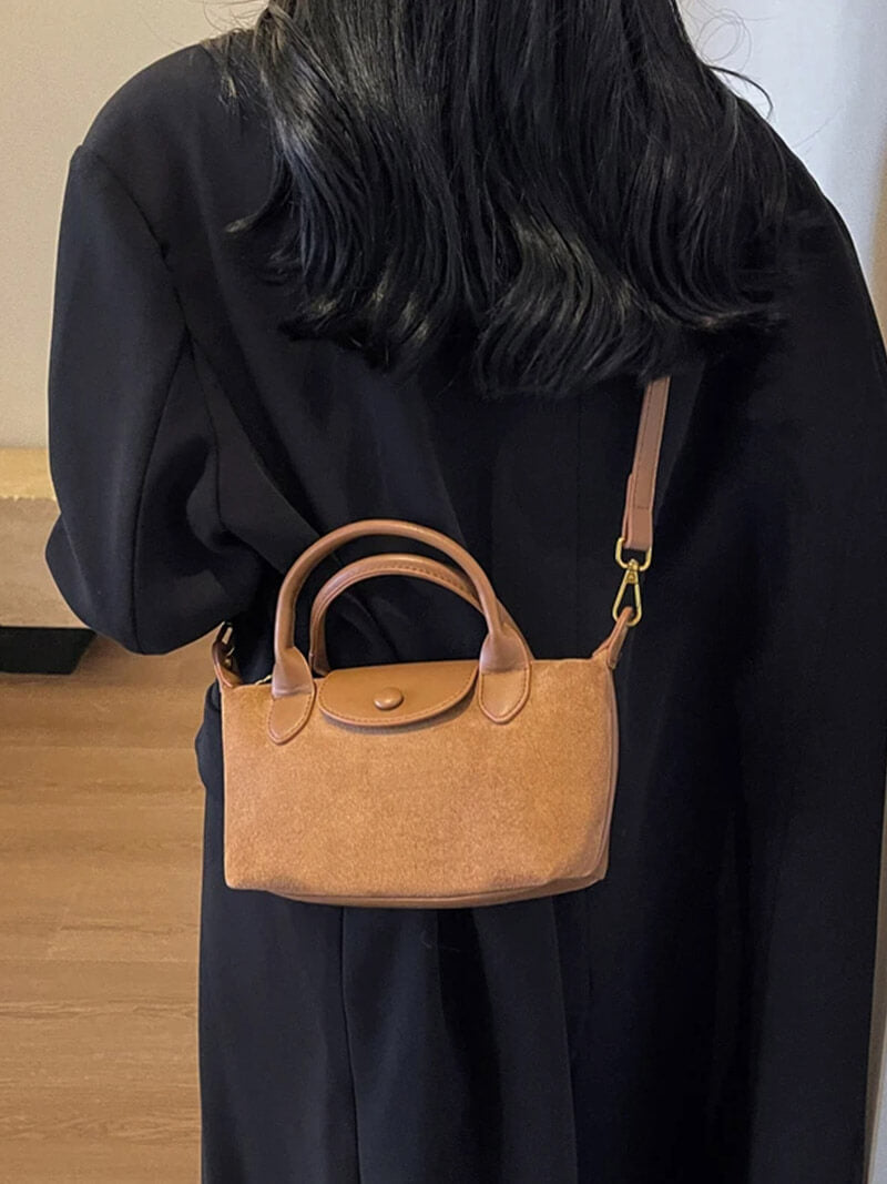 Stijlvolle Mini Suède-Tas – Perfect voor Dagelijkse en Avonduitjes
