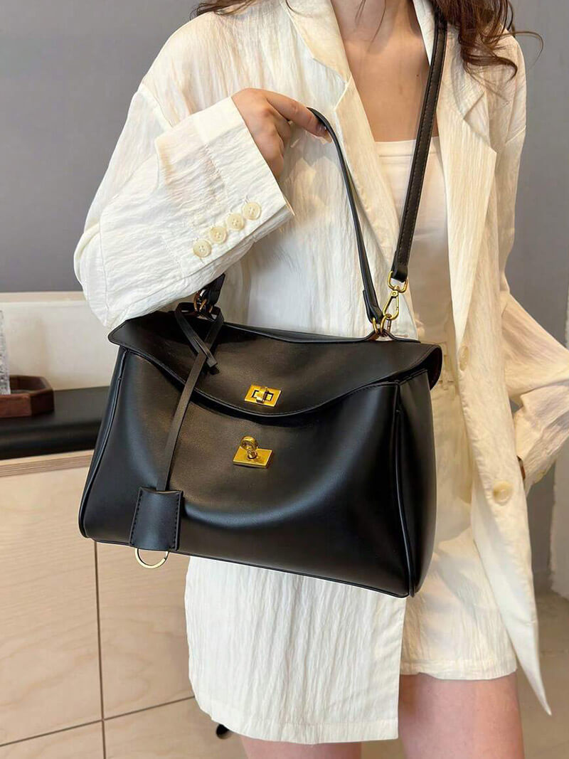 Stijlvolle Fauxlederen Handtas - Perfect voor Elke Gelegenheid