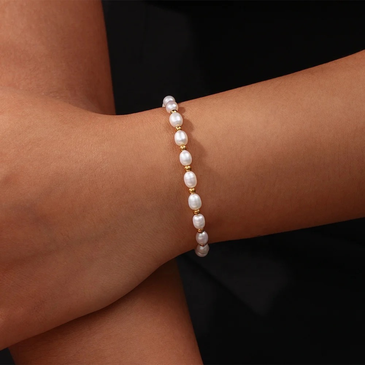 Elegante armband met luxe parels