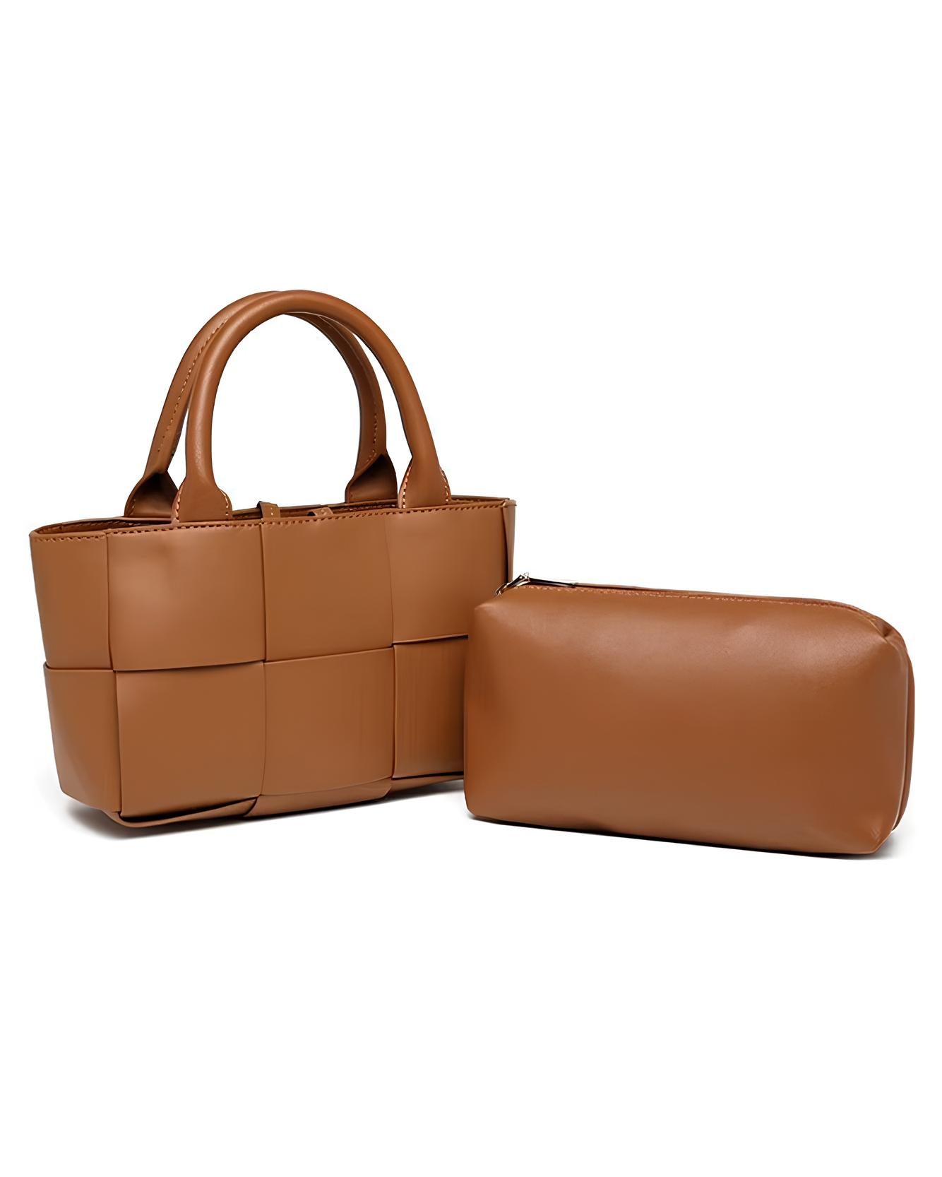 Elegante en duurzame geweven stoffen schoudertas