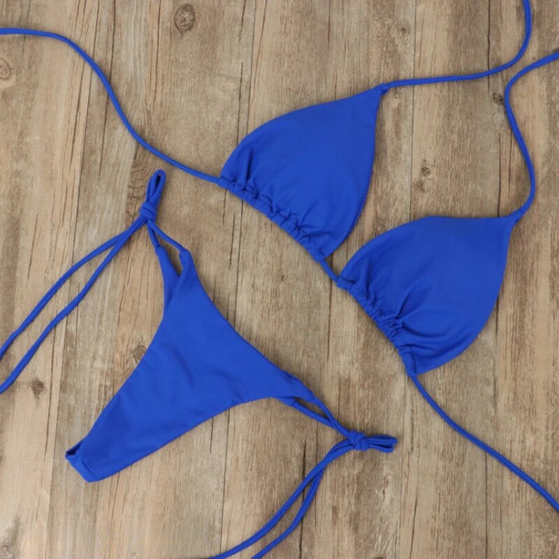 Dames Bikini Set – Elegante Driehoek – Verstelbare Bandjes – Comfortabele Vrouwelijke Pasvorm