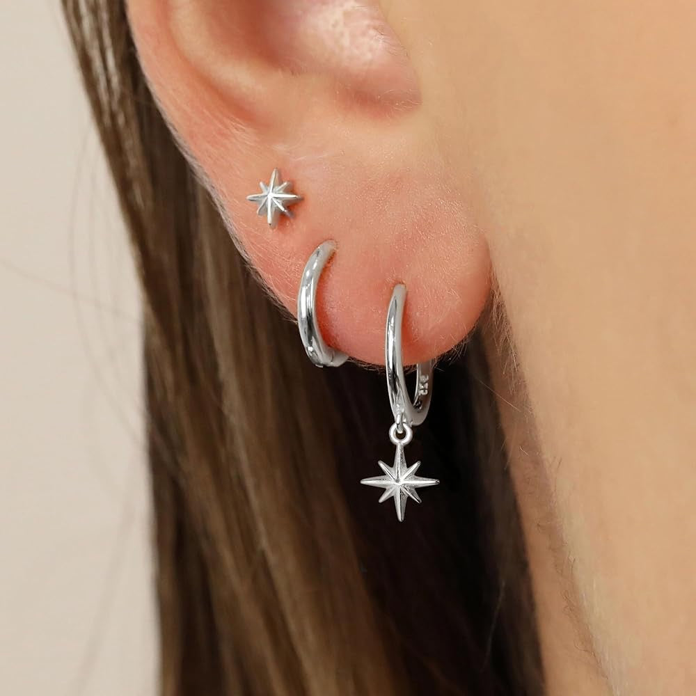 Hangende Ster Oorbellen Set voor Vrouwen - Lies