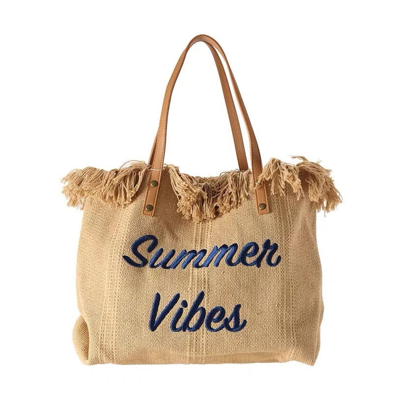 Alizé™ | Trendy Jute Strandtas | Ruim, Bohemian & Duurzaam voor Zomer & Vakantie