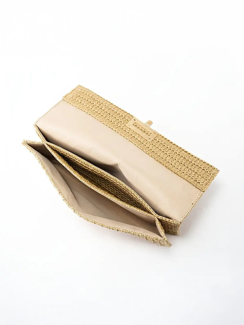 Chic geweven raffia strozak voor stijlvolle gelegenheden