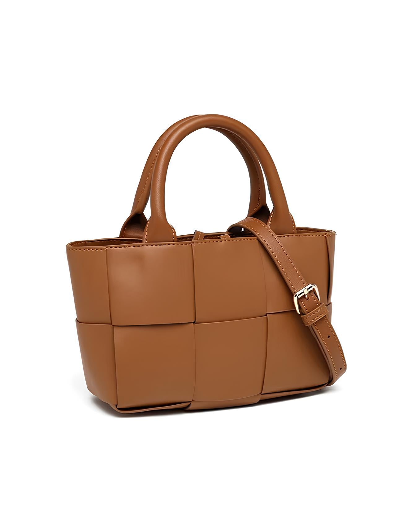 Elegante en duurzame geweven stoffen schoudertas