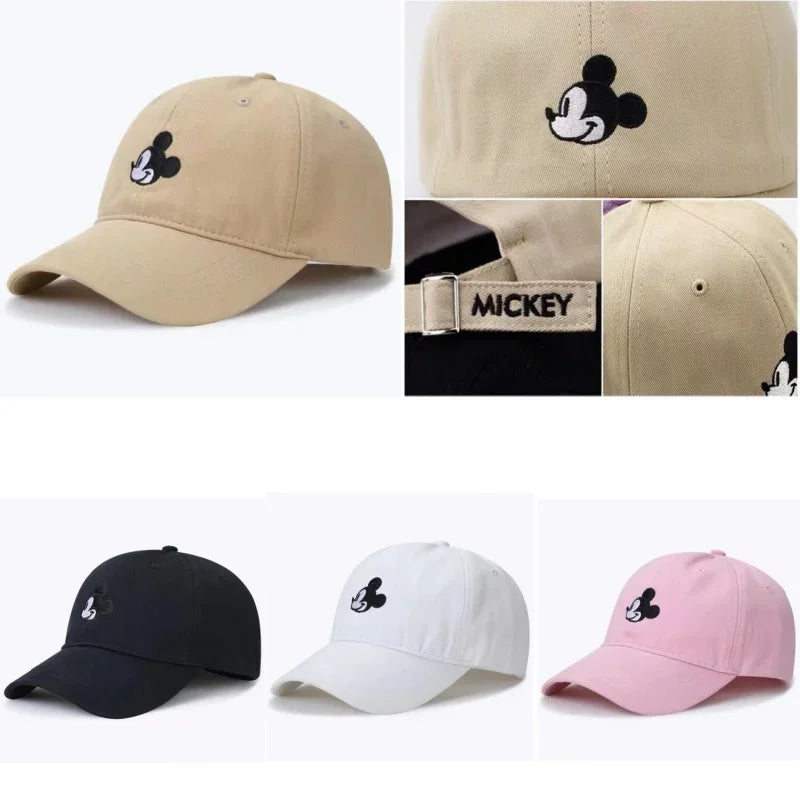 Mickey™ | Unisex Mickey Mouse Baseball Pet van Katoen met Cartoon Borduring | Verstelbaar en Casual Streetwear Accessoire