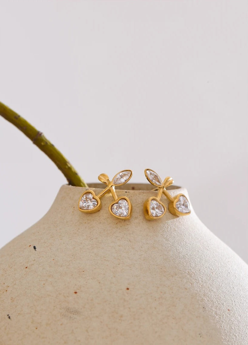 Elegante en Verfijnde Cherry Oorbellen