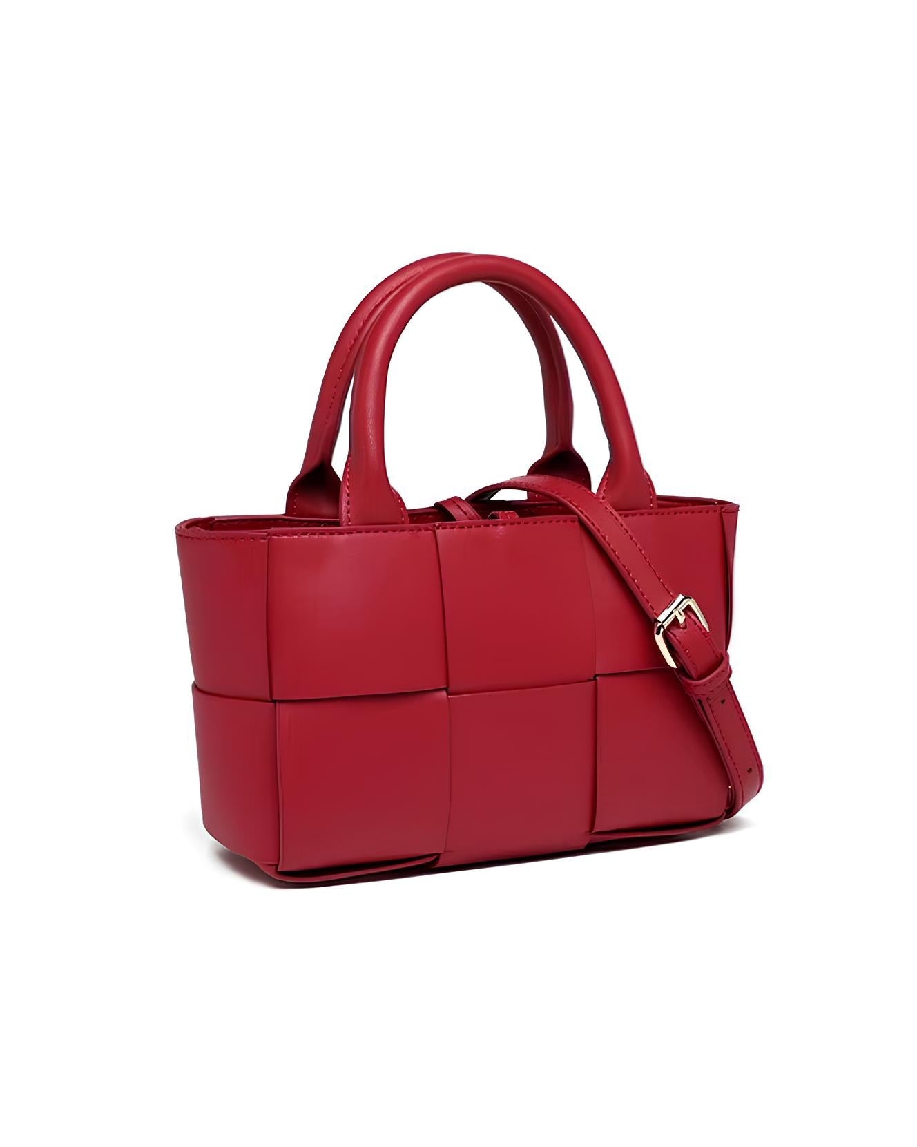 Elegante en duurzame geweven stoffen schoudertas