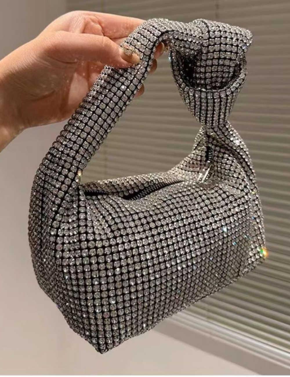 Elegante glanzende mini tas voor elke gelegenheid