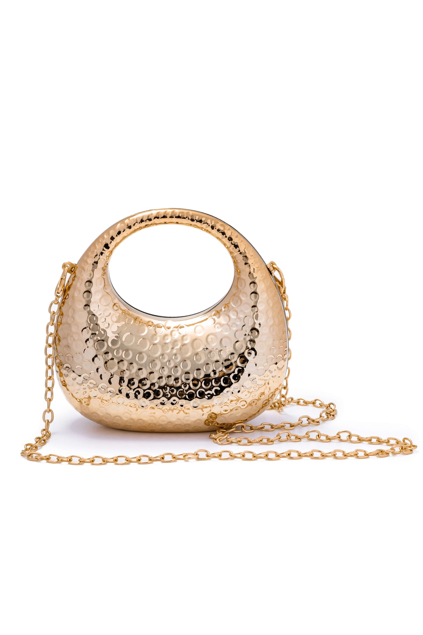 Chic metalen ketting schoudertas voor moeiteloze stijl