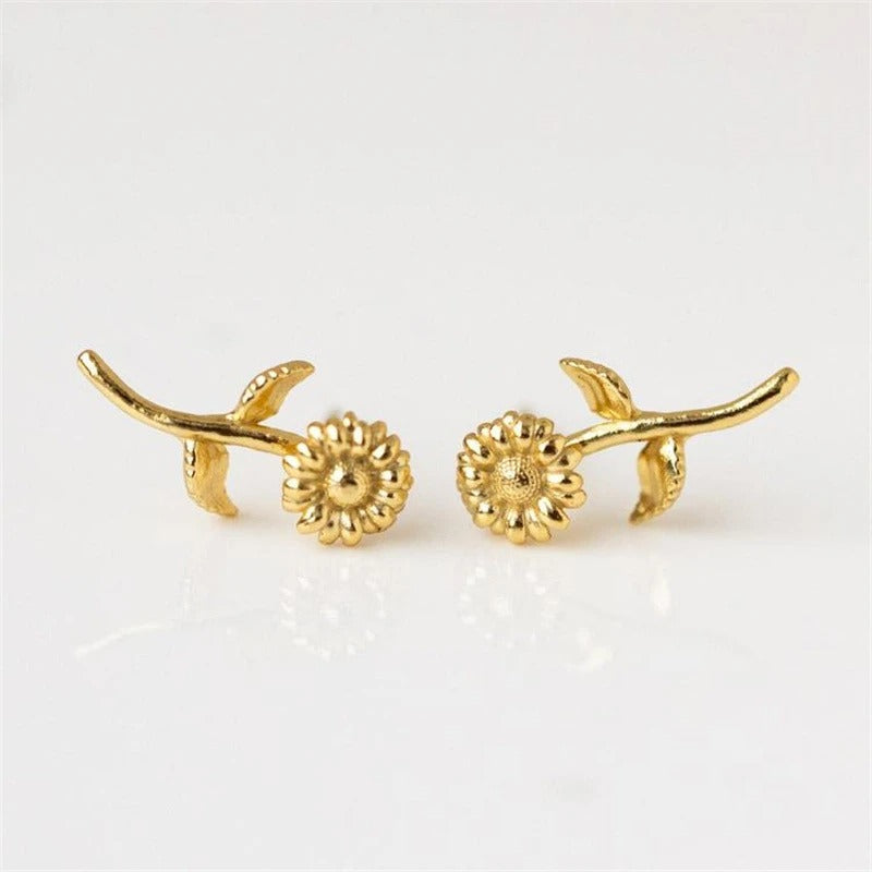 Gouden Geboortebloem Oorbellen - Maria