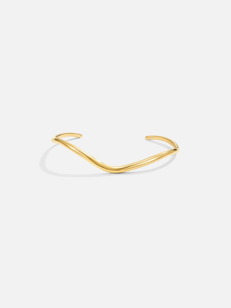 Elegante Gouden Golvende Armband