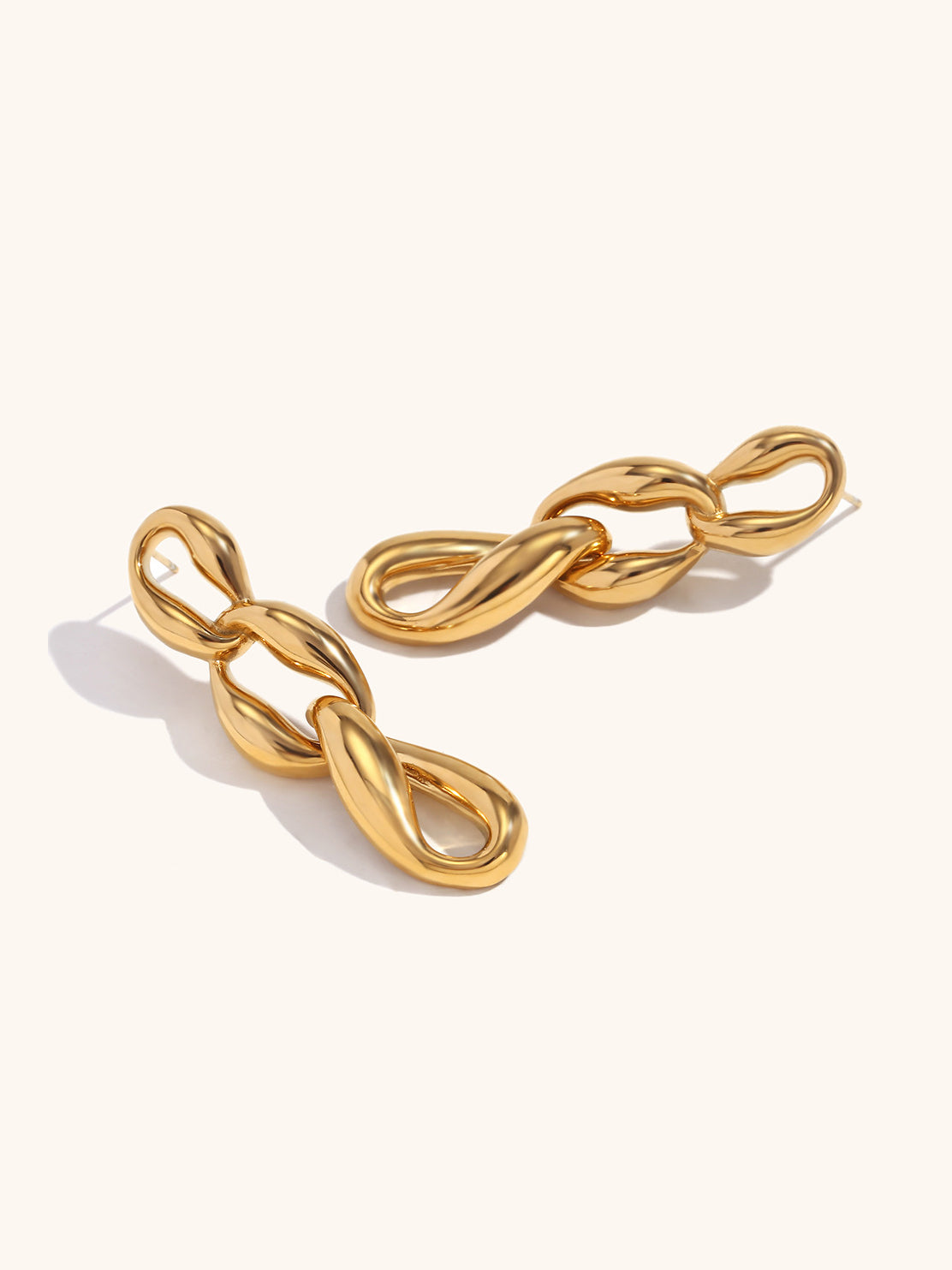 Elegante Vloeibare Ketting Oorbellen voor een Stijlvolle Look