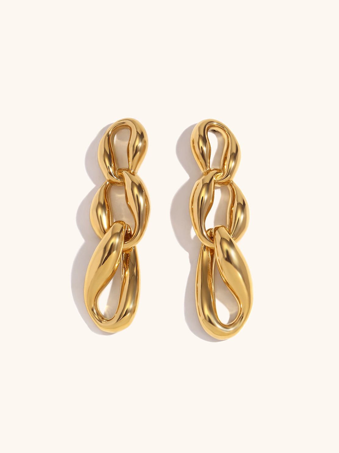 Elegante Vloeibare Ketting Oorbellen voor een Stijlvolle Look