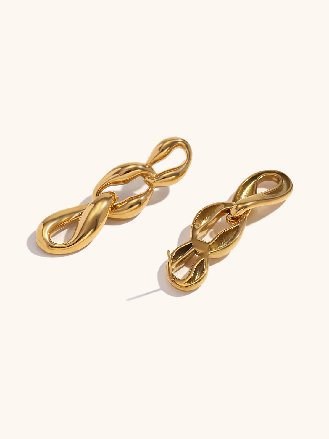 Elegante Vloeibare Ketting Oorbellen voor een Stijlvolle Look