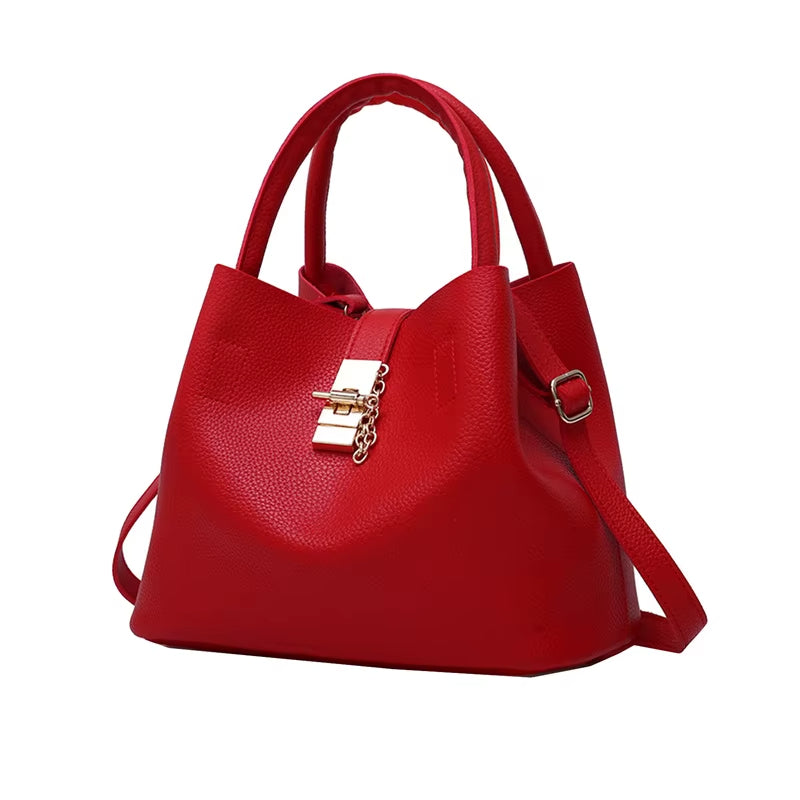 Elegante Schoudertas mit stilvoller Lycheestruktur - Alessia