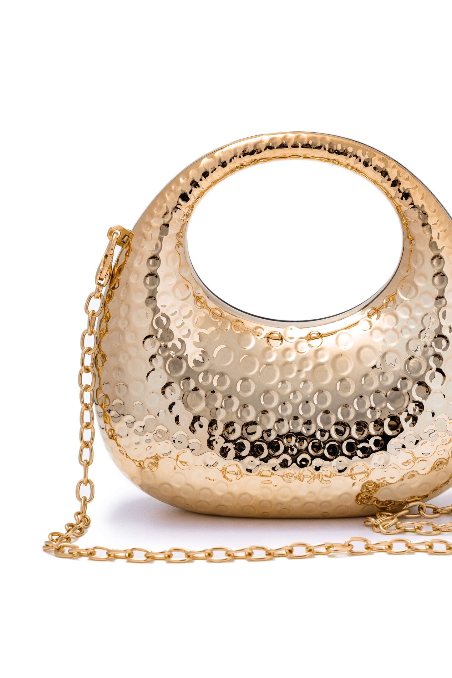 Chic metalen ketting schoudertas voor moeiteloze stijl