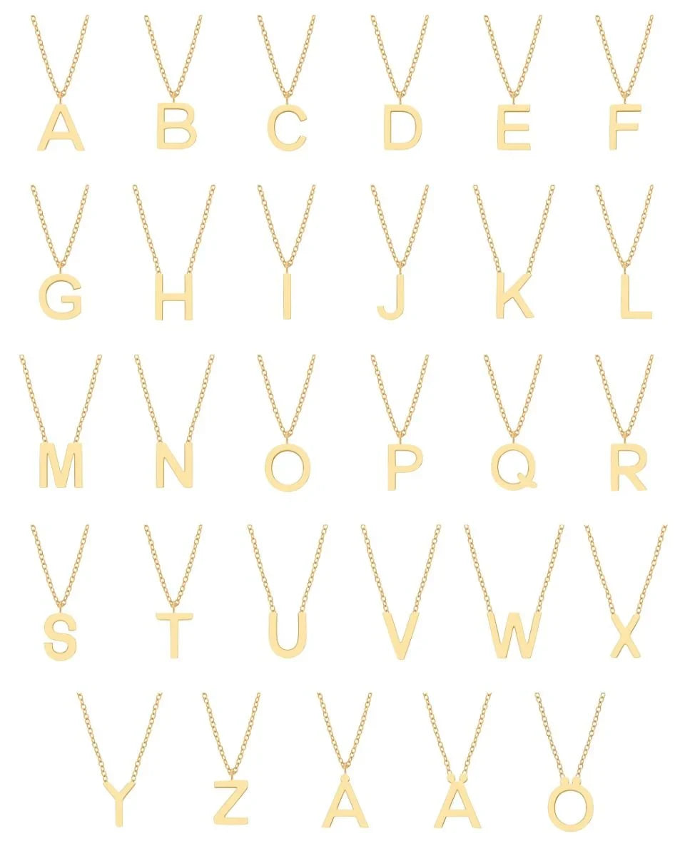 Elegante ketting met gepersonaliseerde letter voor een stijlvolle uitstraling