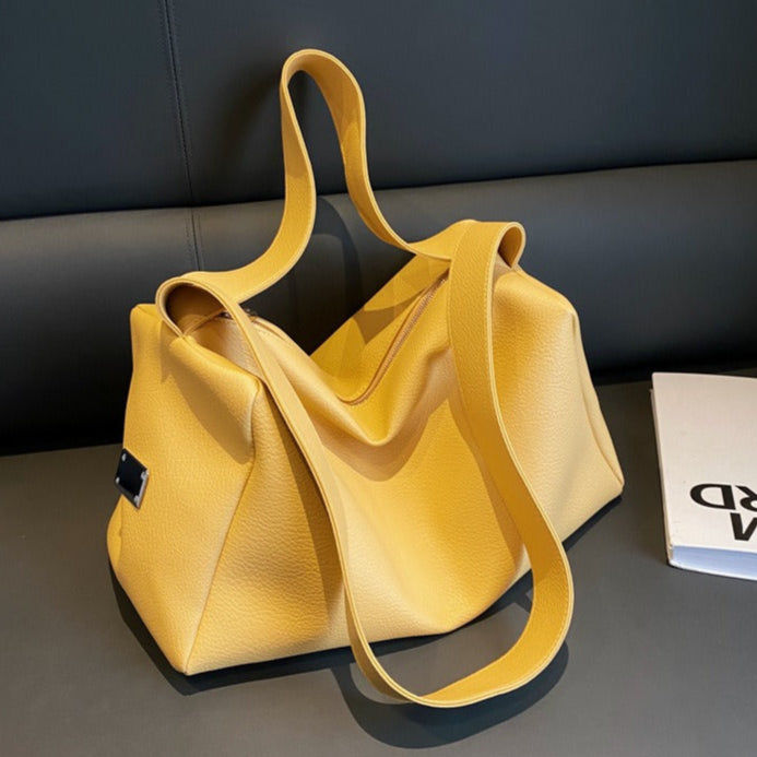 Damestas van synthetisch leer met grote inhoud en casual stijl - Andrea