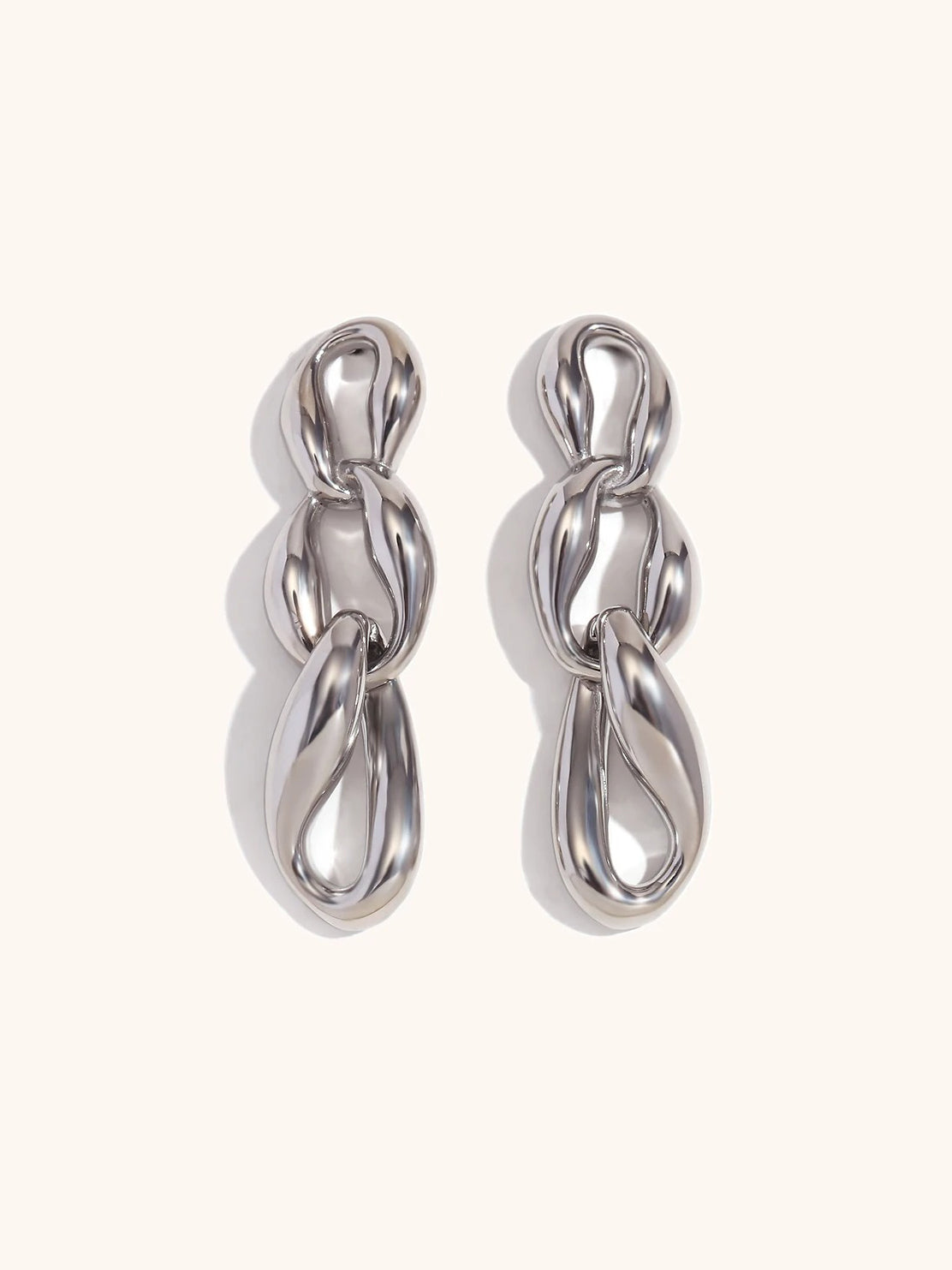 Elegante Vloeibare Ketting Oorbellen voor een Stijlvolle Look