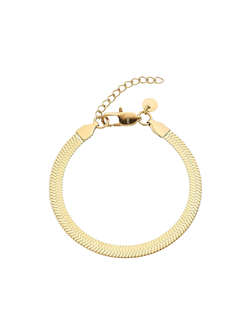 Stijlvolle armband met draaiende schakel van roestvrij staal